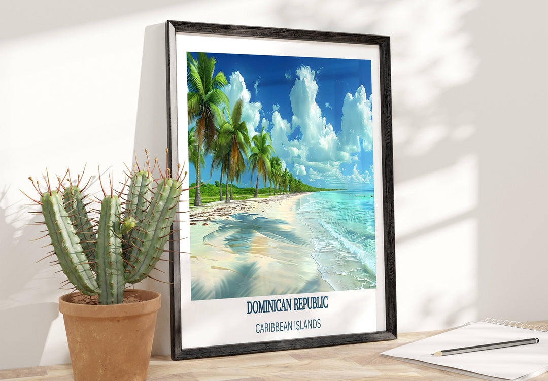 Our Glamorous Dominican Republic Poster would make a consistent impact on your living space by turning it into a cool and elegant place. Anyone who loves art or traveling would immediately become a big lover of this amazing piece of artwork.