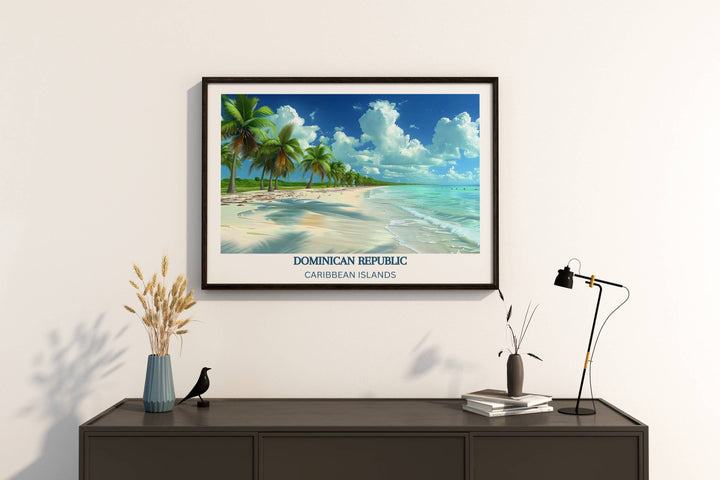 Our Glamorous Dominican Republic Poster would make a consistent impact on your living space by turning it into a cool and elegant place. Anyone who loves art or traveling would immediately become a big lover of this amazing piece of artwork.