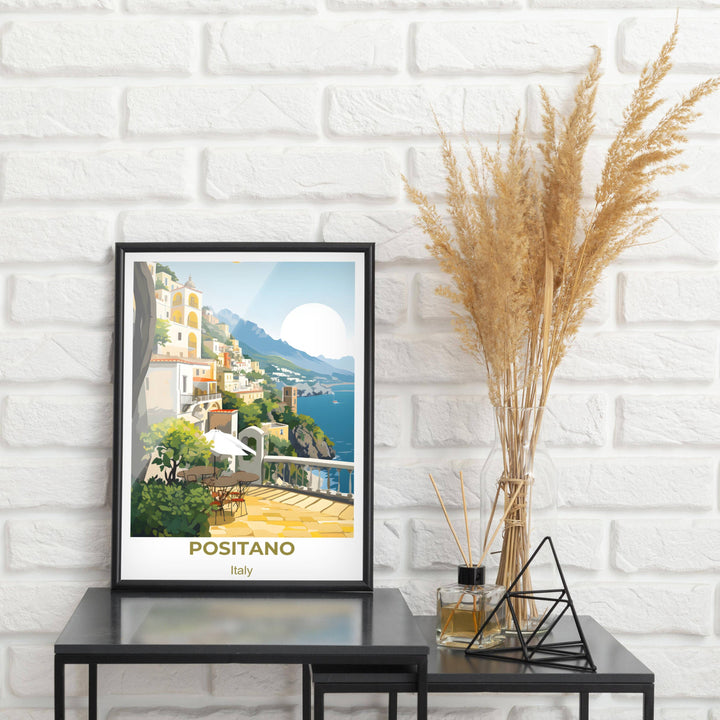 Enchanting Positano printable art capturing the romance of Italian coastal living Bring a piece of Italy into your home with this stunning print