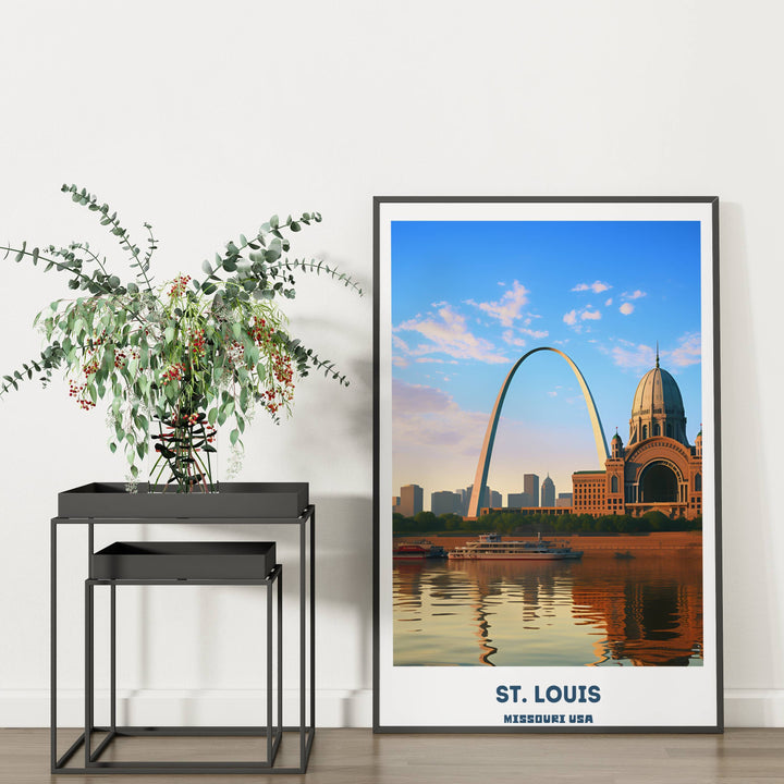 a picture of st louis with the st louis arch in the background