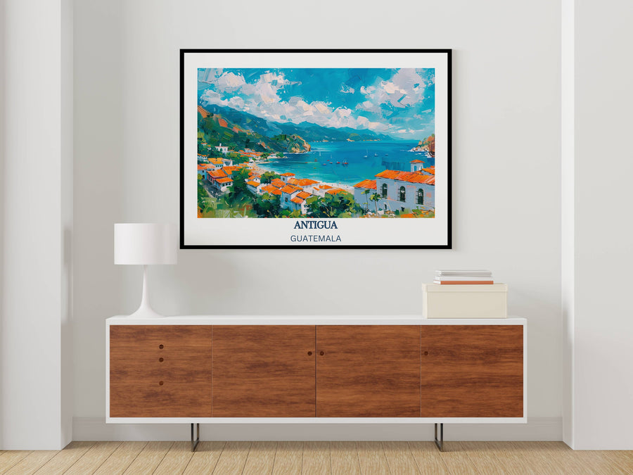 Our Glamorous Antigua Guatemala Wall Art would consistently impact your living space by turning it into a cool and elegant place. Anyone who loves art or traveling would immediately become a big lover of this fantastic artwork.