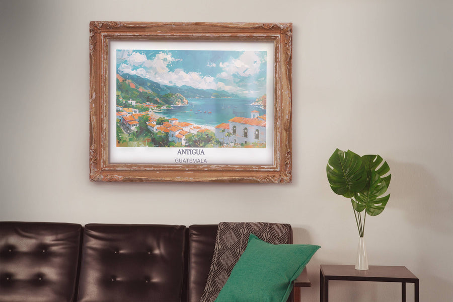 Our Glamorous Antigua Guatemala Wall Art would consistently impact your living space by turning it into a cool and elegant place. Anyone who loves art or traveling would immediately become a big lover of this fantastic artwork.