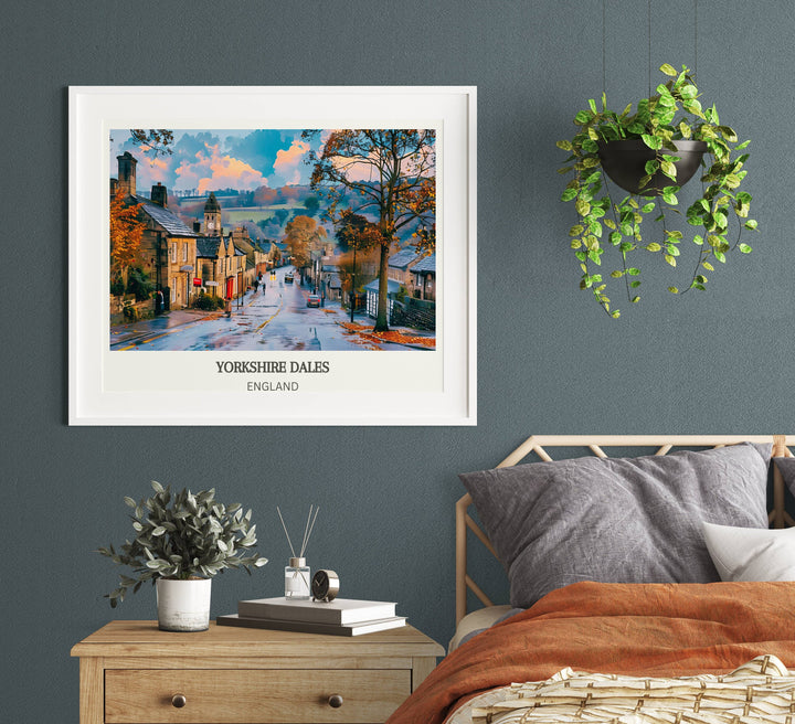 Dales Art Gift: Yorkshire Dales Print, an Exquisite Expression of UK Housewarming Wishes.
