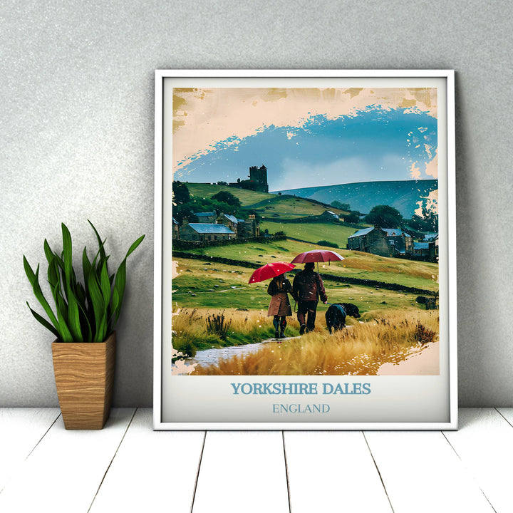 Transform Your Home with Dales Art Gift: Yorkshire Dales Print, the Ultimate UK Housewarming Gesture.