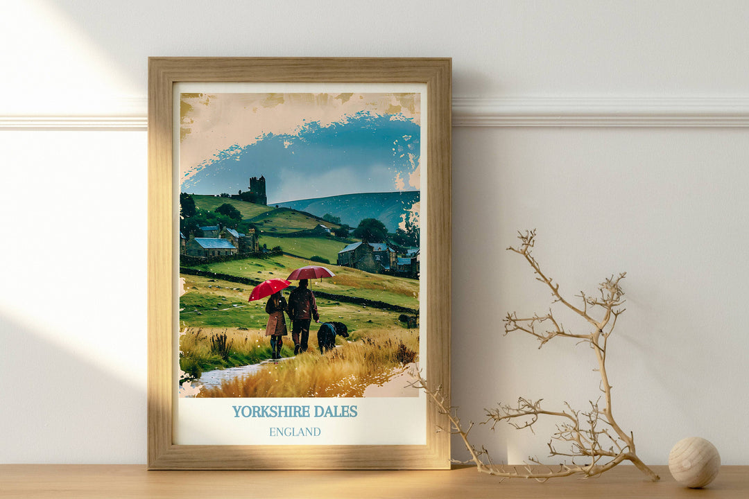 Delight Your Loved Ones with Dales Art Gift: Yorkshire Dales Print, an Exquisite UK Housewarming Choice.