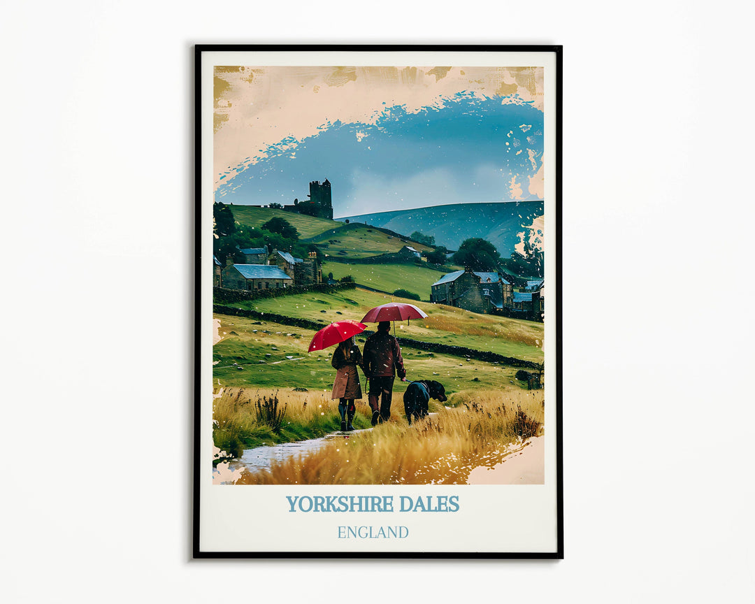 Dales Art Gift: Yorkshire Dales Print, a Breathtaking Addition to Any UK Home. Perfect for Housewarming