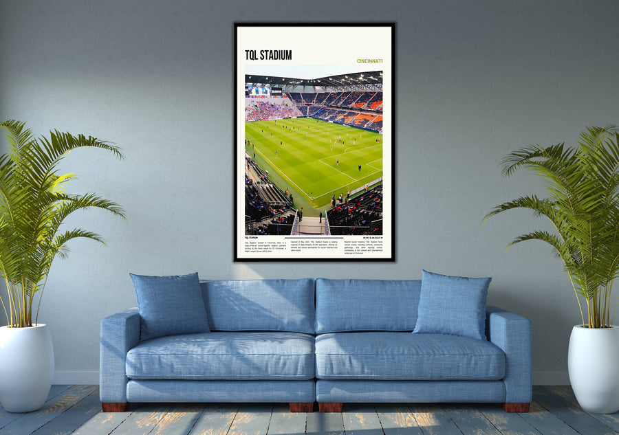 Vibrant FC Cincinnati art captures essence of MLS soccer at TQL Stadium
