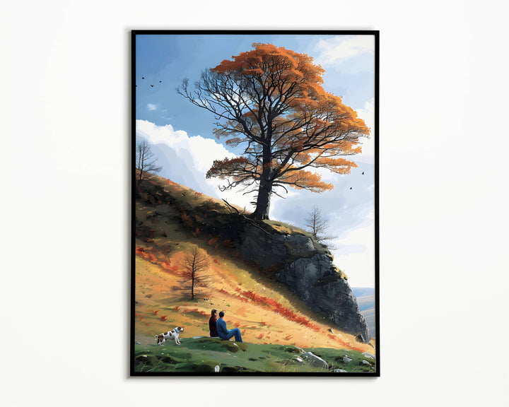 Northumberland Dream: Gift the essence of the English countryside with this Sycamore Gap poster, an ideal choice for housewarming occasions