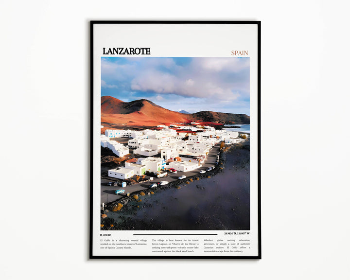 Lanzarote Print Breathtaking portrayal of Canary Islands beauty. Perfect for Spain enthusiasts.