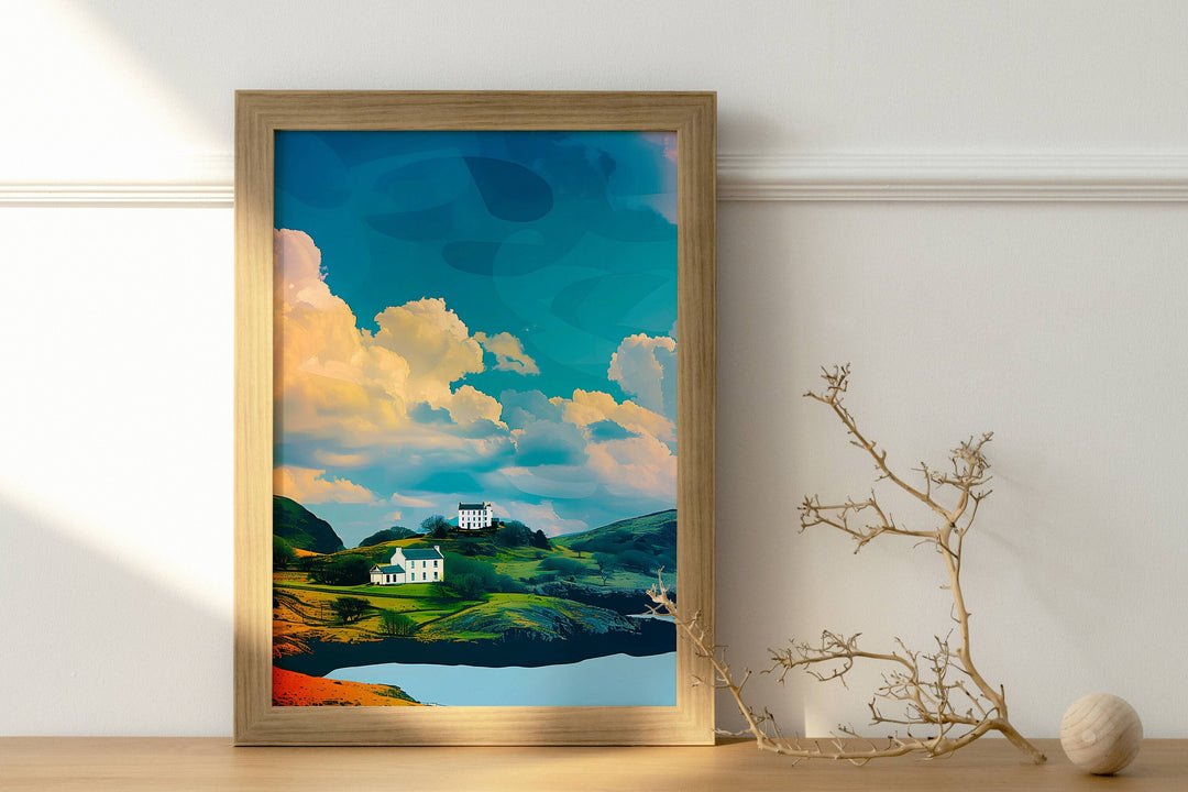 Snowdonia landscape art, a beautiful representation of the National Parks charm. Perfect for hikers and nature enthusiasts.