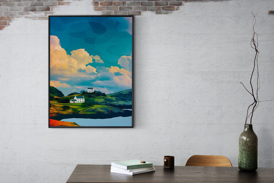 Vibrant Snowdonia print, a wonderful choice for nature-inspired home decor. Ideal for gifting to friends and family.