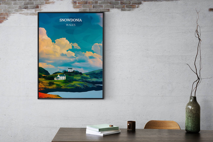 Snowdonia artwork capturing the essence of the National Parks beauty. Great for adding a touch of adventure to your living space.