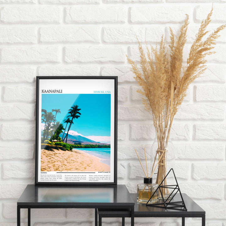 Our Glamorous Kaanapali Travel Print will consistently impact your living space by turning it into a cool and elegant place. Anyone who loves art or traveling would immediately become a big lover of this fantastic artwork.