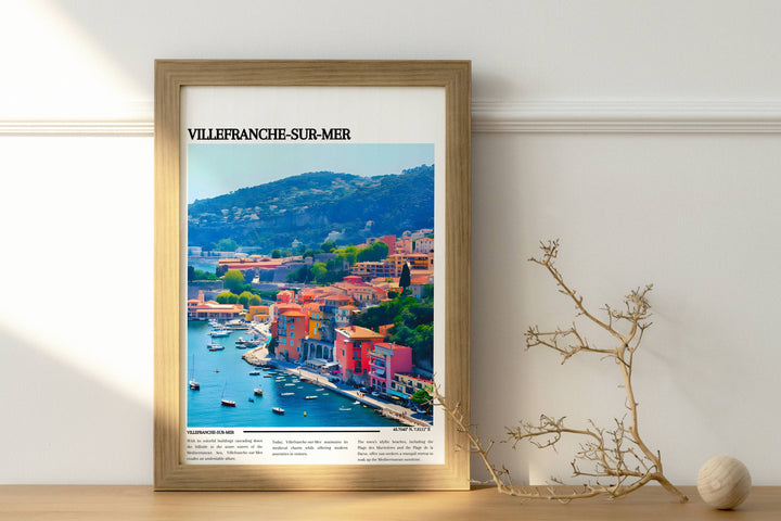 Journey to the heart of the French Riviera with this mesmerizing Villefranche-sur-Mer print, an ideal decor piece or thoughtful gift.