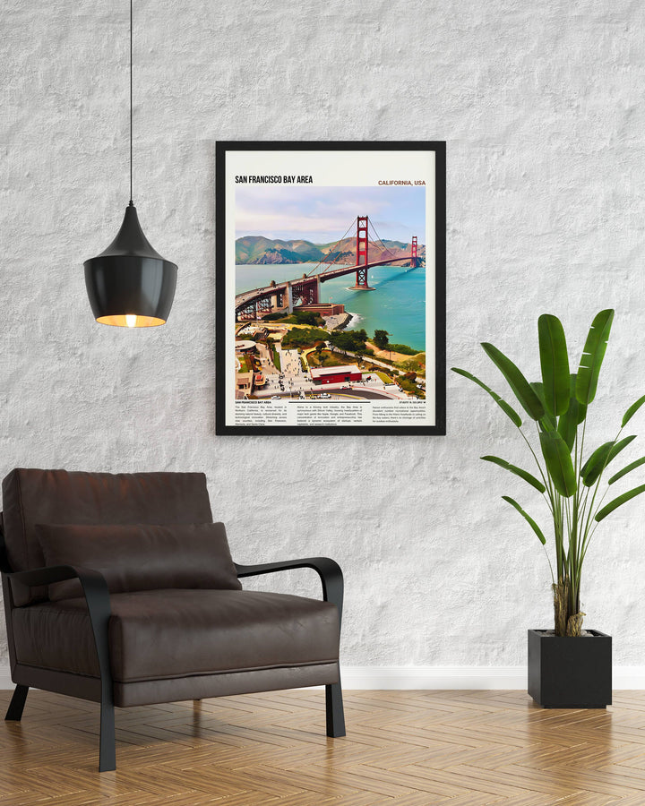 Mesmerizing San Francisco Golden Gate Bridge wall art, showcasing the charm of the Bay Area. A must-have for Bay Area lovers.