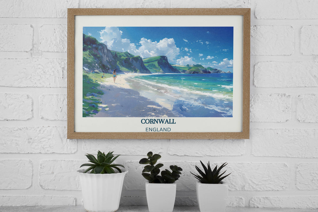 Striking Cornwall poster, bringing a touch of elegance to any space.