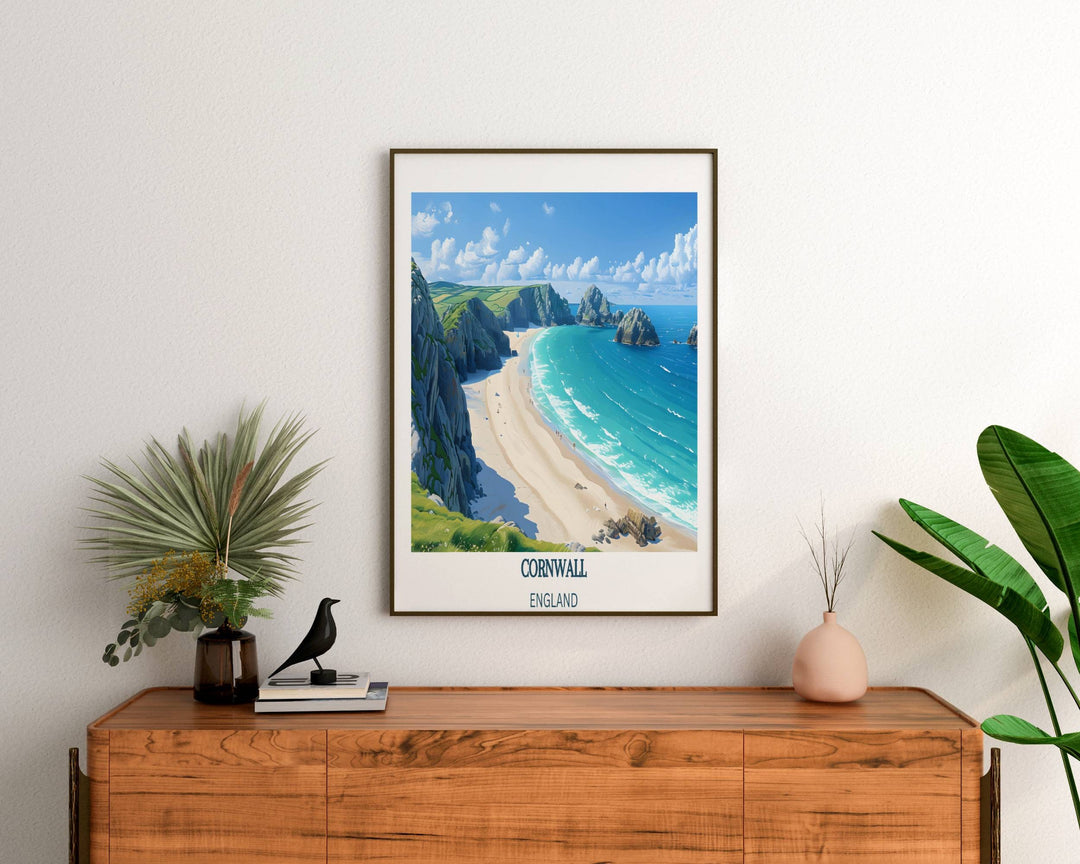 Our Glamorous Cornwall Travel Print will consistently impact your living space by turning it into a cool and elegant place. Anyone who loves art or travelling would immediately become a big lover of this fantastic artwork.