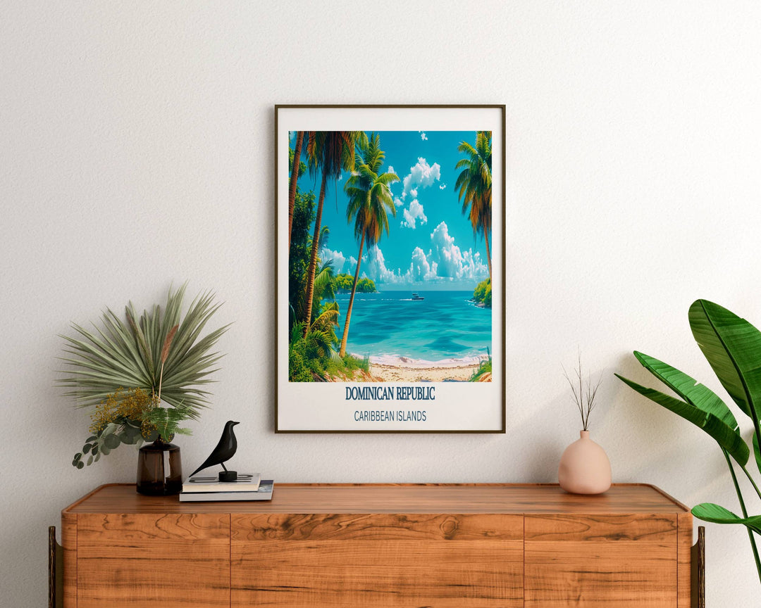 Our Glamorous Dominican Republic Poster would make a consistent impact on your living space by turning it into a cool and elegant place. Anyone who loves art or traveling would immediately become a big lover of this amazing piece of artwork.
