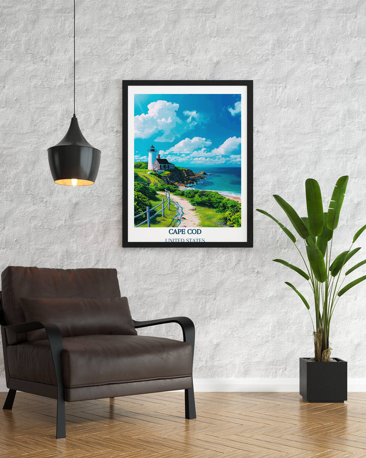Our Glamorous Cape Cod Travel Print will consistently impact your living space by turning it into a cool and elegant place. Anyone who loves art or traveling would immediately become a big lover of this fantastic artwork.
