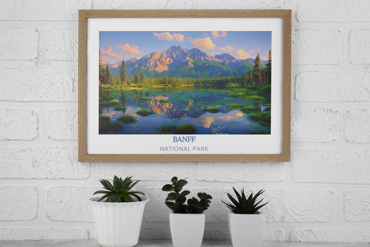 Our Glamorous Banff National Park Travel Print will consistently impact your living space by turning it into a cool and elegant place. Anyone who loves art or traveling would immediately become a big lover of this fantastic artwork.