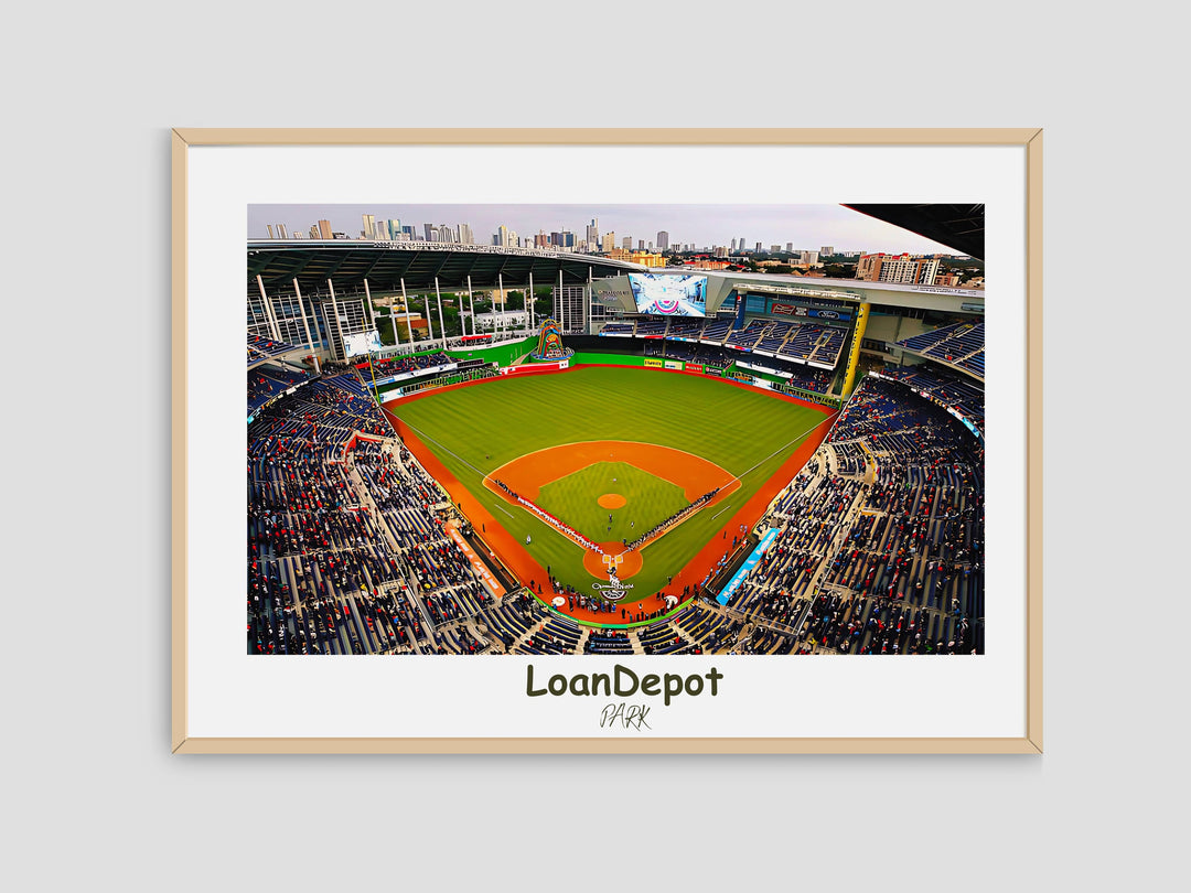 an aerial view of a baseball stadium with a view of the field