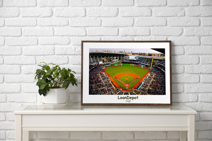 a picture of a baseball stadium with a green field