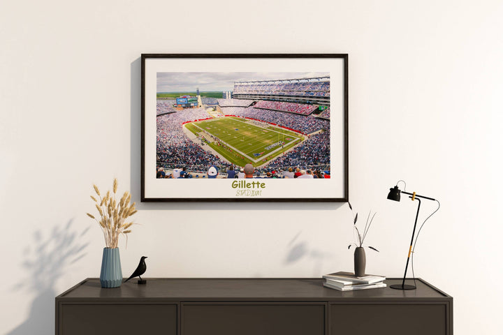 Tom Brady and Bill Belichick Shine in this Patriots Print Decor - Perfect NFL Art for Home Decor and a Unique Housewarming Gift - Celebrate Boston Sports History