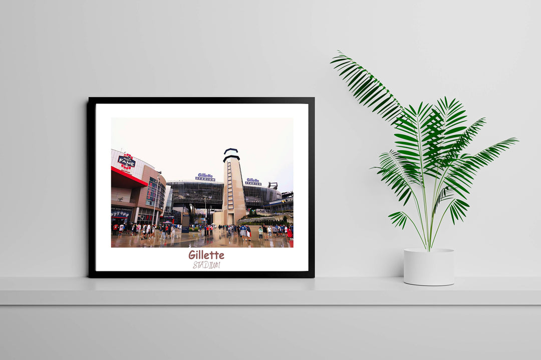 a picture of a clock tower on a shelf