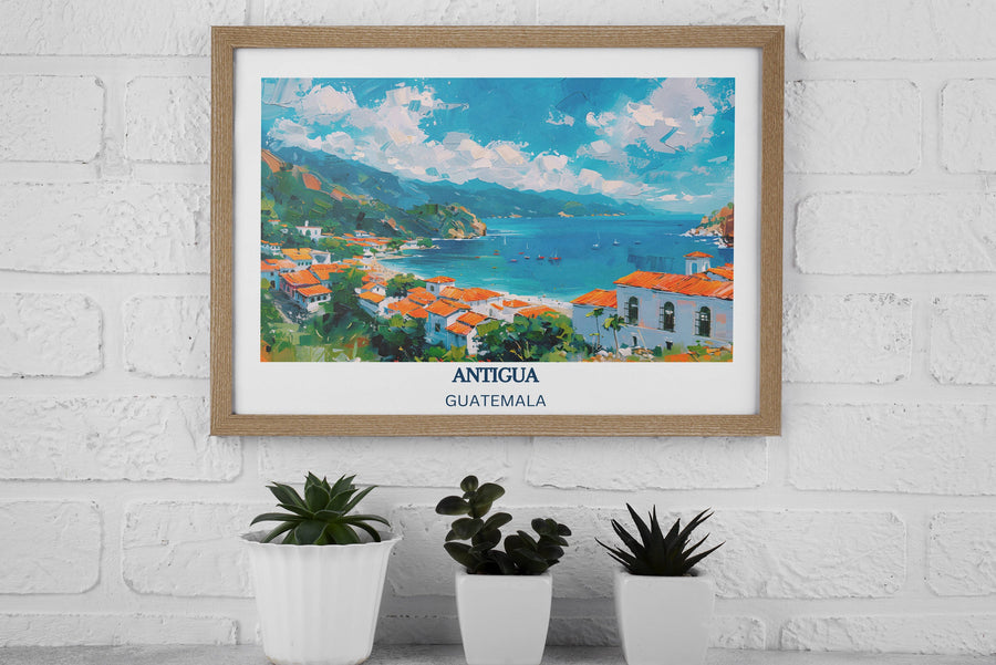 Our Glamorous Antigua Guatemala Wall Art would consistently impact your living space by turning it into a cool and elegant place. Anyone who loves art or traveling would immediately become a big lover of this fantastic artwork.