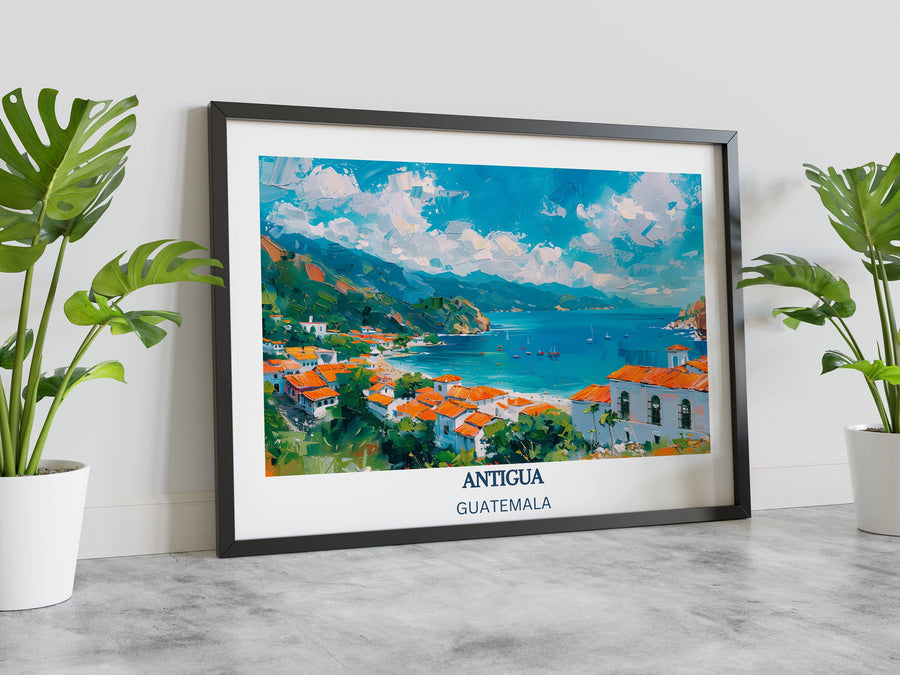 Our Glamorous Antigua Guatemala Wall Art would consistently impact your living space by turning it into a cool and elegant place. Anyone who loves art or traveling would immediately become a big lover of this fantastic artwork.