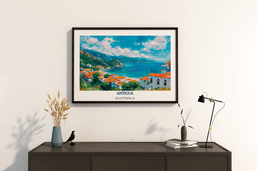 Our Glamorous Antigua Guatemala Wall Art would consistently impact your living space by turning it into a cool and elegant place. Anyone who loves art or traveling would immediately become a big lover of this fantastic artwork.