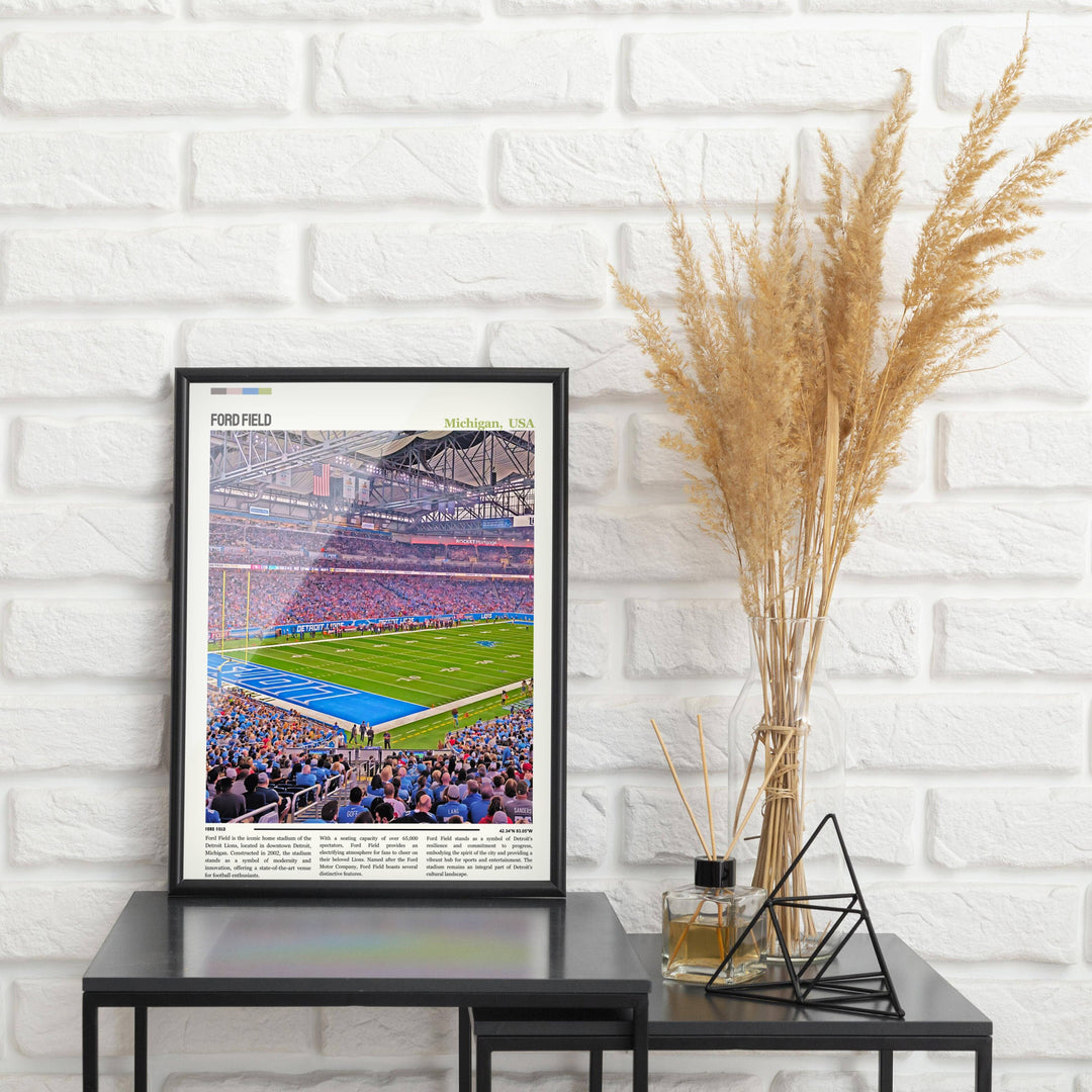 Discover the sleek sophistication of our NFL Stadium Posters and Modern Art prints, designed to elevate any space with a touch of gridiron glamour.