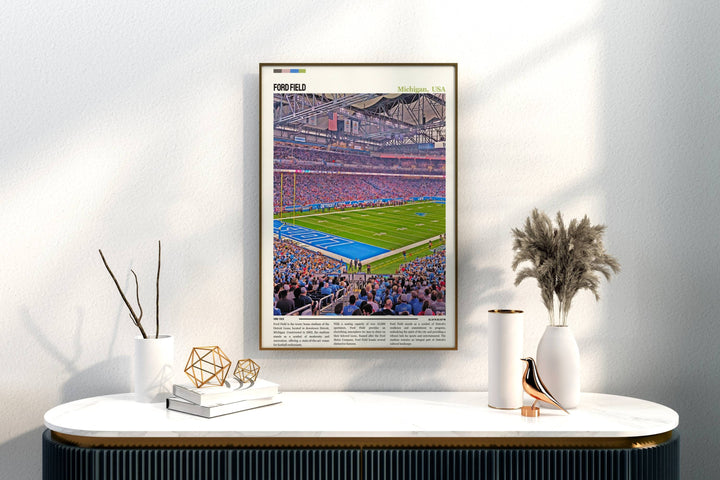 Discover the sleek sophistication of our NFL Stadium Posters and Modern Art prints, designed to elevate any space with a touch of gridiron glamour.