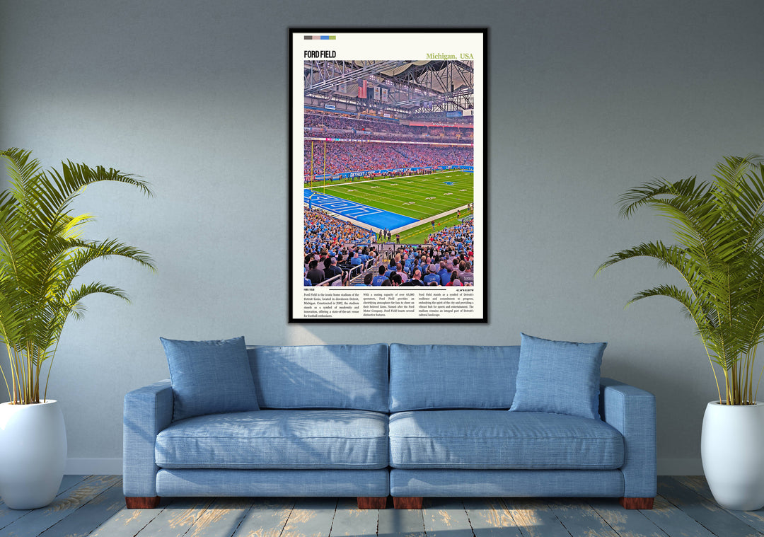 Discover the sleek sophistication of our NFL Stadium Posters and Modern Art prints, designed to elevate any space with a touch of gridiron glamour.