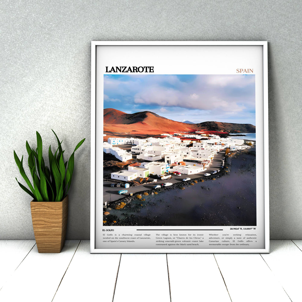 Lanzarote Print Breathtaking portrayal of Canary Islands beauty. Perfect for Spain enthusiasts.