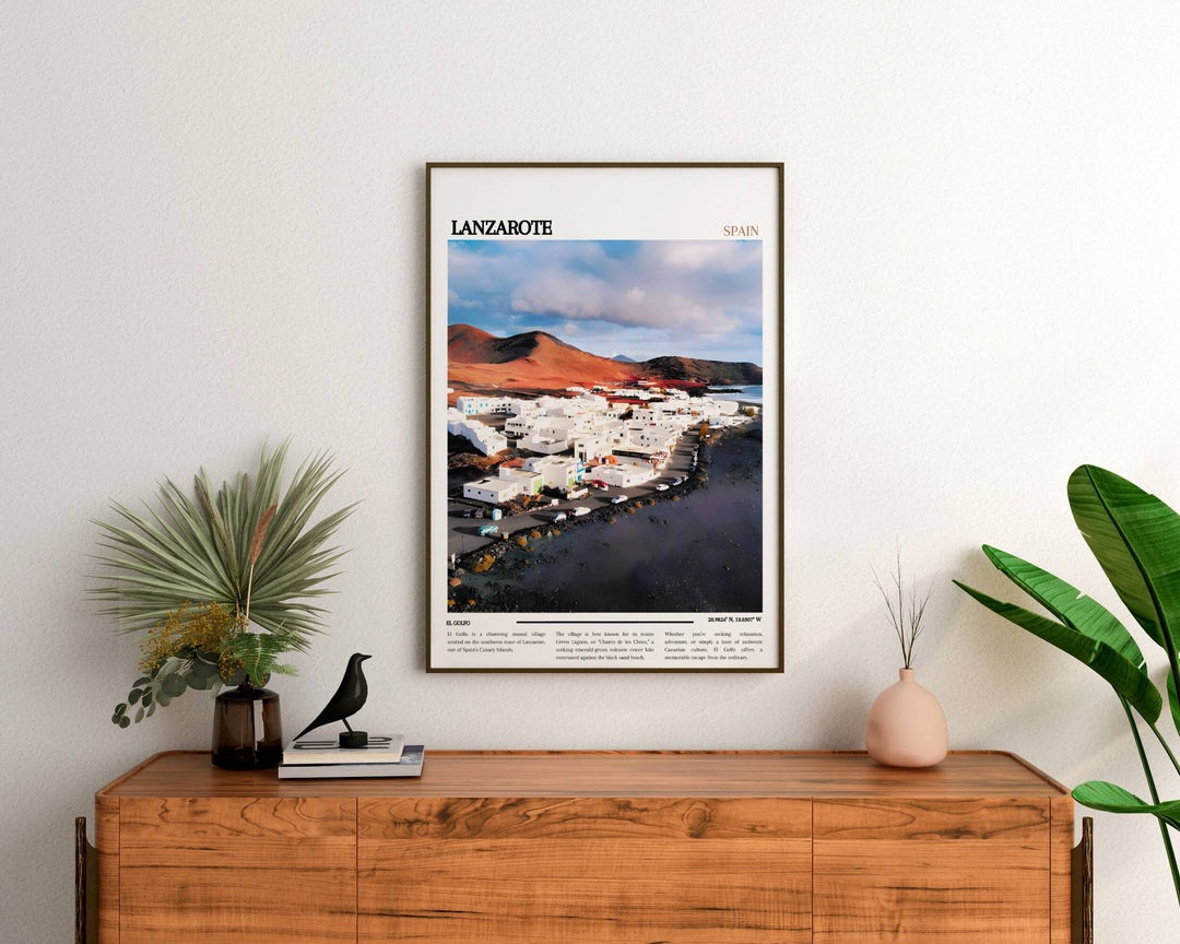 Lanzarote Print Breathtaking portrayal of Canary Islands beauty. Perfect for Spain enthusiasts.