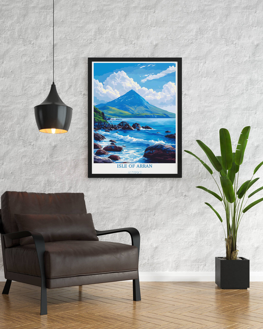 Experience the beauty of the Isle of Arran with this stunning poster. Let Scotland&#39;s enchanting landscapes adorn your space with elegance.
