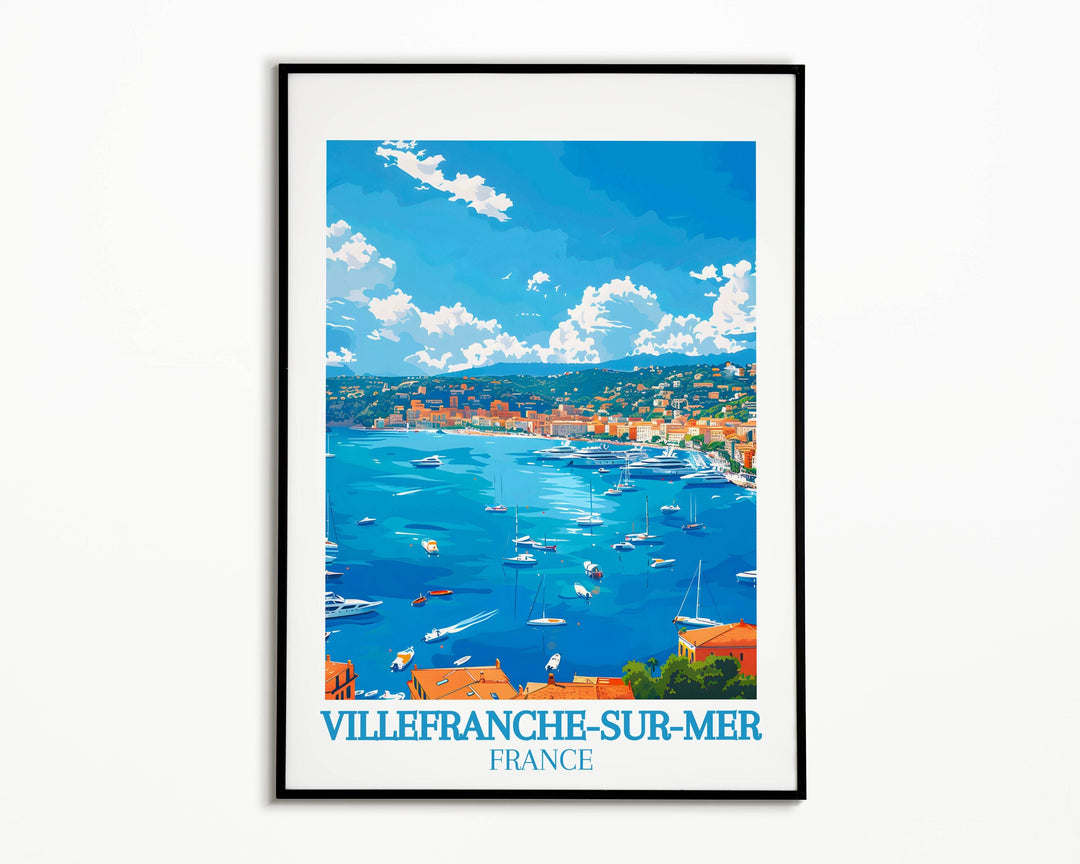 Villefranche-sur-Mer Print, French Riviera Print, Cote d&#39;Azur Print, France Print, Villefranche-sur-Mer Travel Print, Villefranche-sur-Mer
