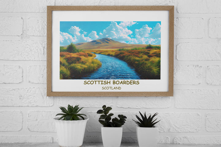 Transport yourself to the lush landscapes of Scotland with captivating prints, perfect for Scottish-themed home decor and gifts.
