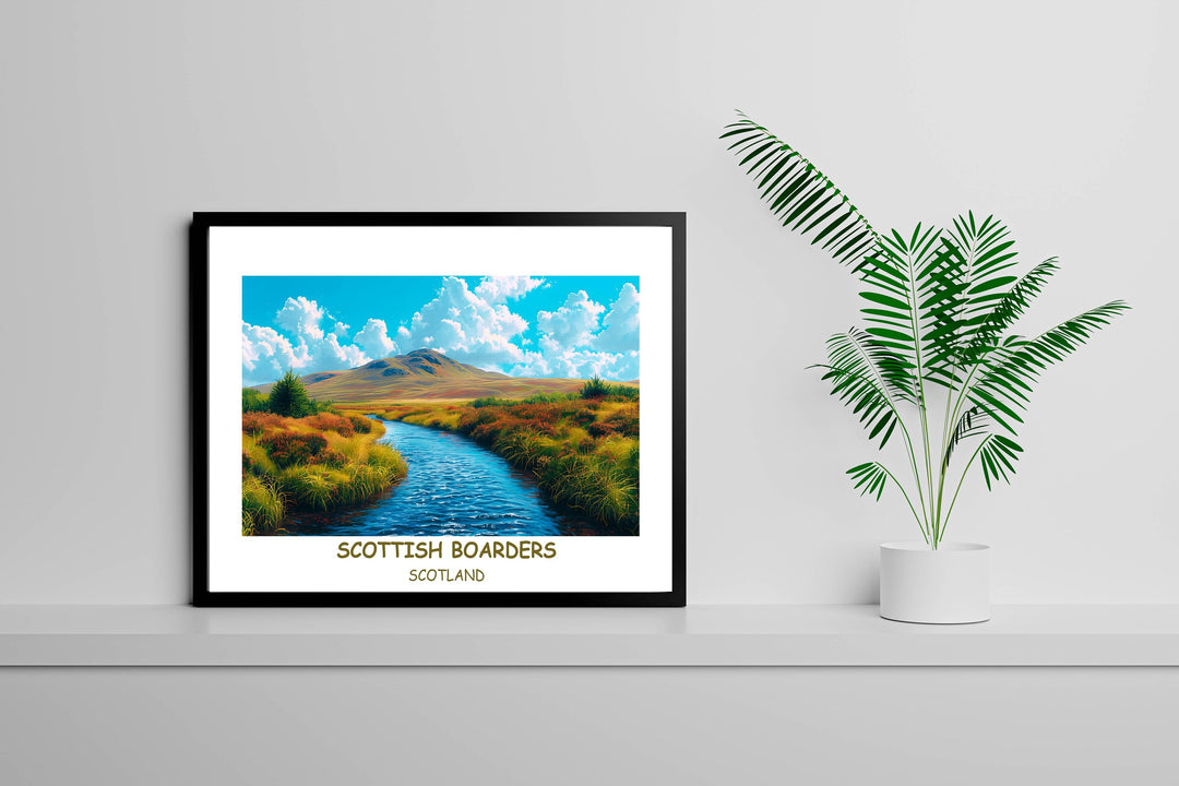 Embrace the beauty of Scotlands nature with mesmerizing prints, creating a cozy and inviting atmosphere in any room.