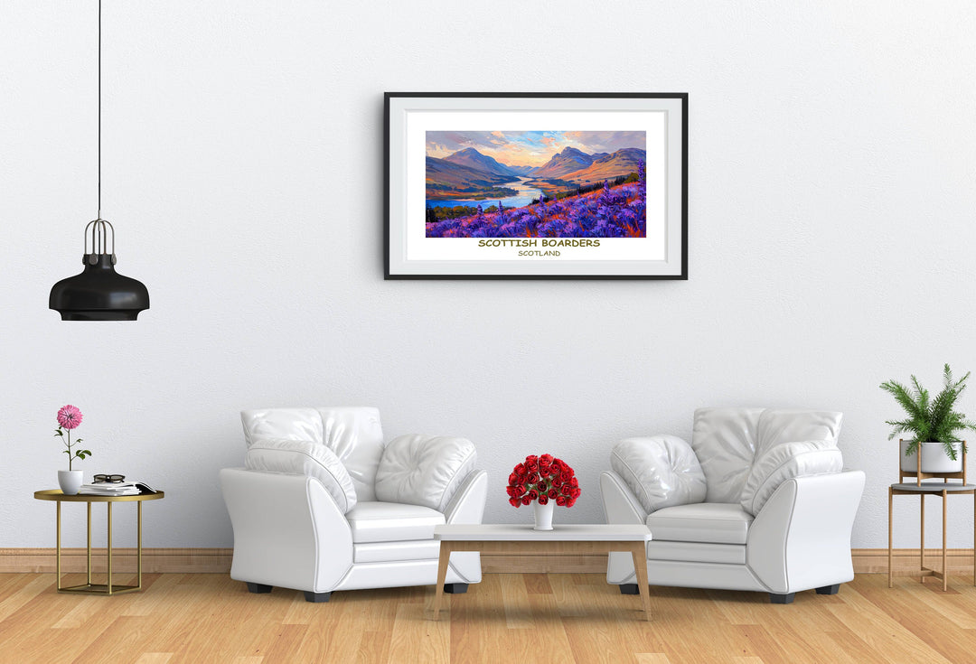 Enliven your living space with the vibrant colors of Scotland&#39;s landscapes, beautifully depicted in captivating prints.