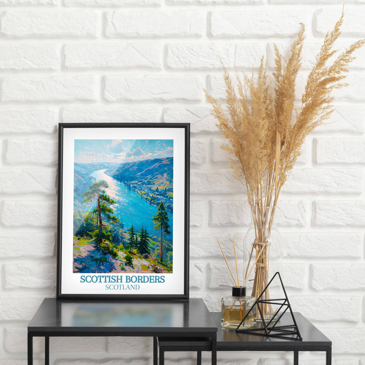 Celebrate the splendor of Scotlands landscapes with captivating prints, a charming addition to any decor.