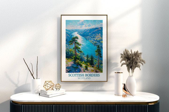 Indulge in the timeless beauty of Scotland with captivating prints, perfect for Scottish-themed decorations.