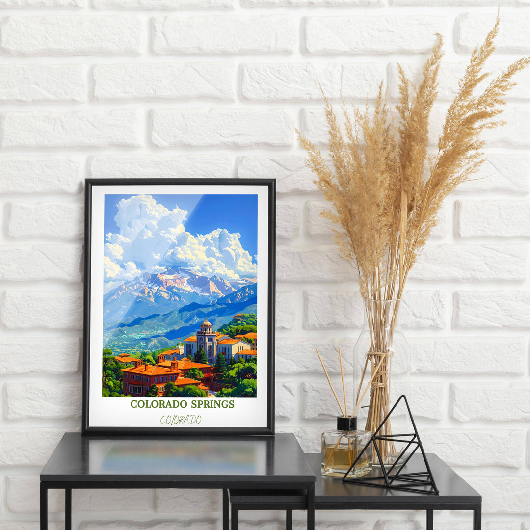 Picturesque Colorado Springs decor capturing the essence of this enchanting destination, an exquisite choice for art lovers and travelers alike.