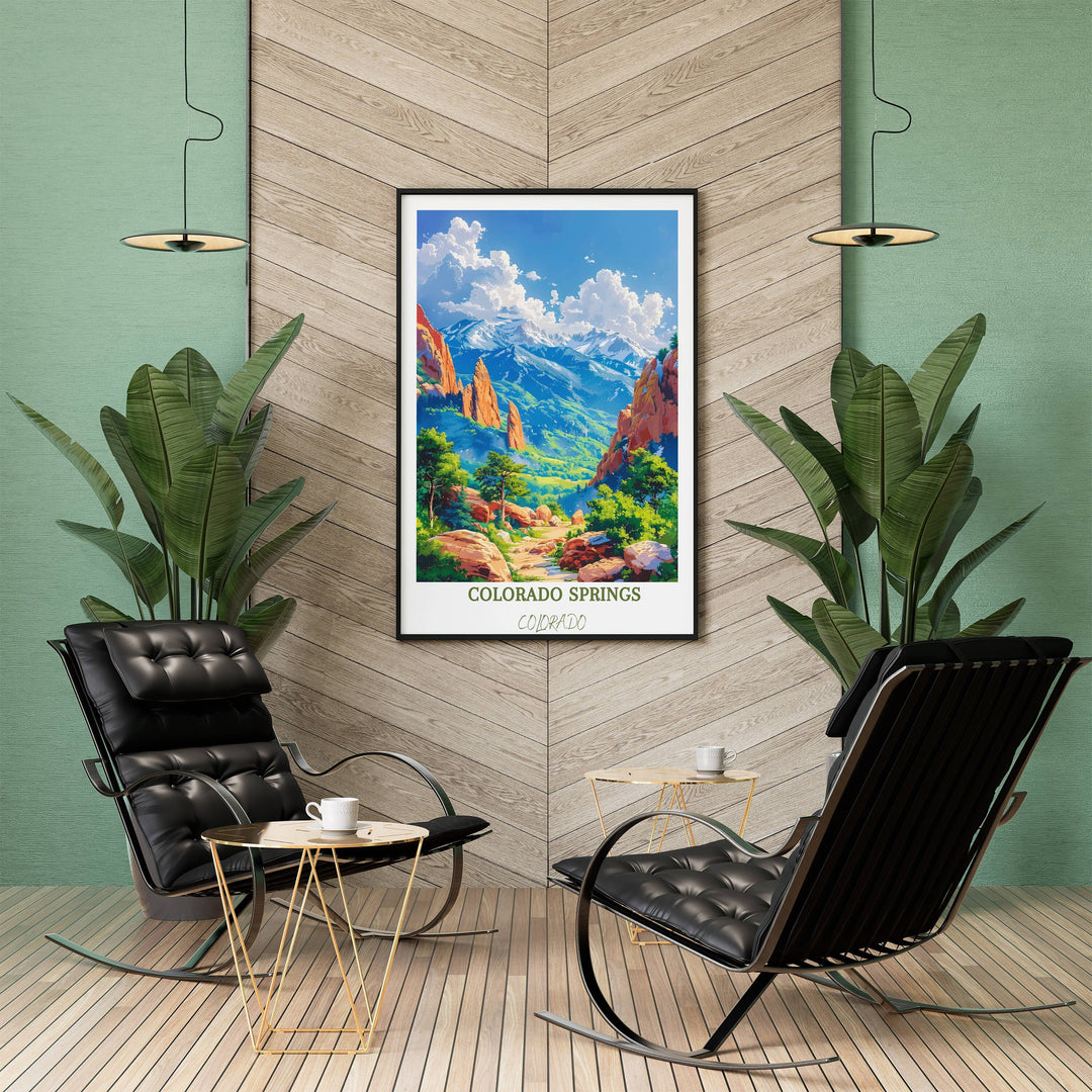 Enchanting Garden of the Gods travel gift capturing the spirit of the place, a memorable token for travelers and admirers of stunning landscapes.