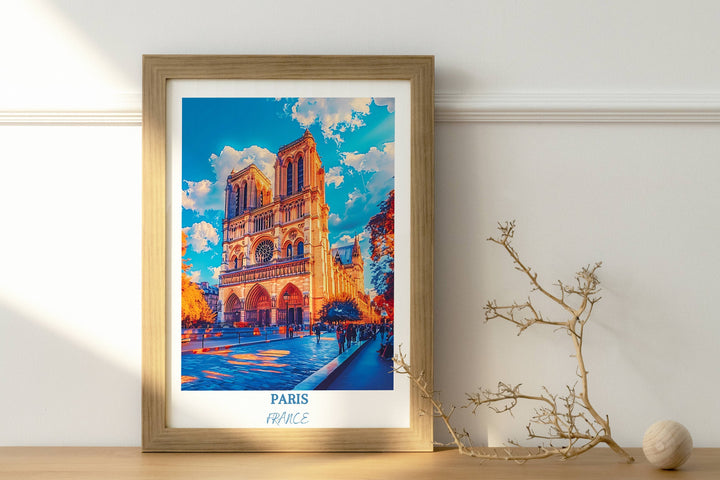 Bring the magic of Paris into your home with this captivating wall art featuring the iconic Louvre Museum. A timeless Parisian accent.