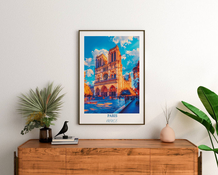 Celebrate the beauty of Paris with this striking wall art showcasing the Louvre Museum. A must-have for any Paris enthusiast.