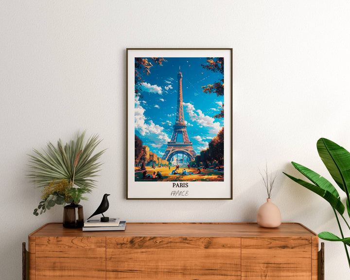 Capture the romance of Paris with this enchanting wall art featuring the iconic Eiffel Tower. The ideal gift for any Paris enthusiast.