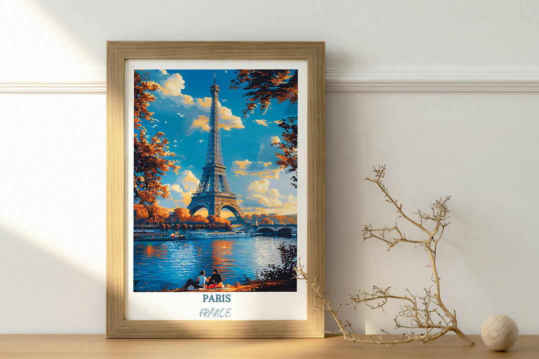 Add a touch of Parisian elegance to your space with this enchanting wall art featuring the iconic Eiffel Tower. The perfect Paris souvenir.