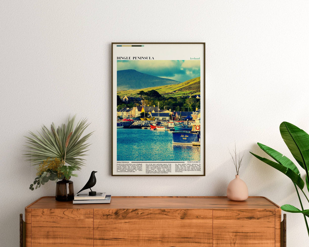 Inviting Dingle, Ireland wall art, evoking the serene ambiance of the Irish countryside. A delightful gift for new homeowners.